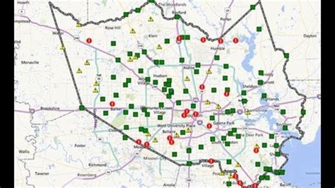 houston street flooding map today.